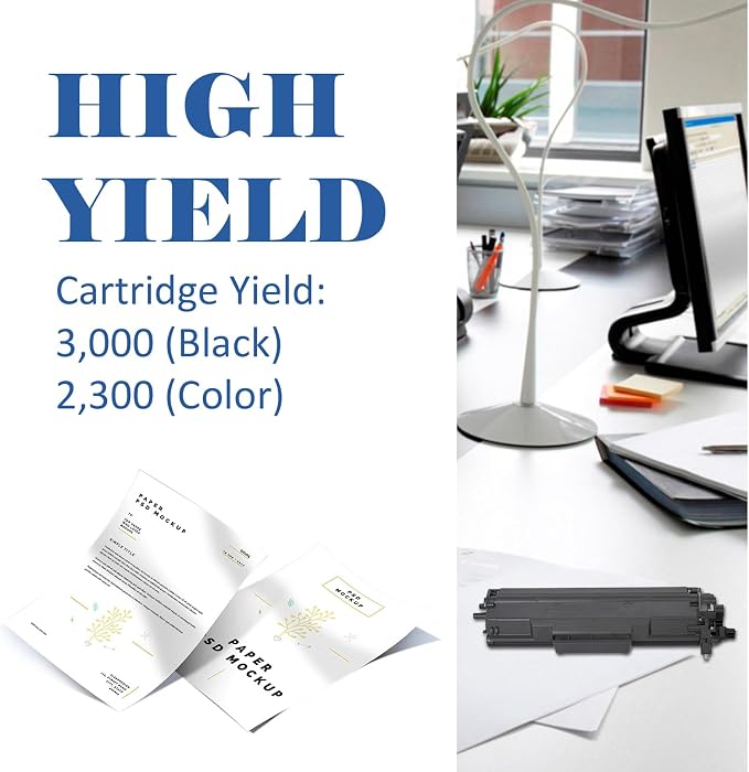 TN227 TN-227BK/C/M/Y High Yield Toner Cartridge: Compatible for Brother TN227BK/C/M/Y TN-223BK/C/M/Y TN-227 TN223 TN 227 MFC-L3770CDW MFC-L3750CDW HL-L3210CW HL-L3290CDW HL-L3270CDW Printer 5 Pack