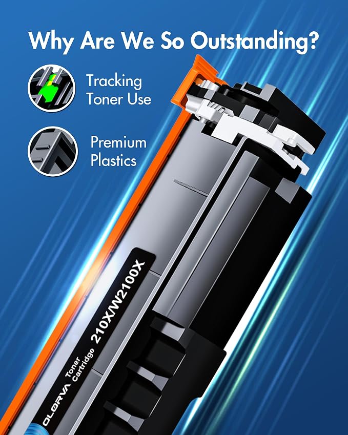210X Toner Cartridges 4 Pack High Yield - 4301fdw Replacement for HP 210X HP 210A, Works for HP Color LaserJet Pro MFP 4301fdw 4301fdn 4201dw 4201dn 4301 4201 Printer | W2100X W2100A (with Chip)