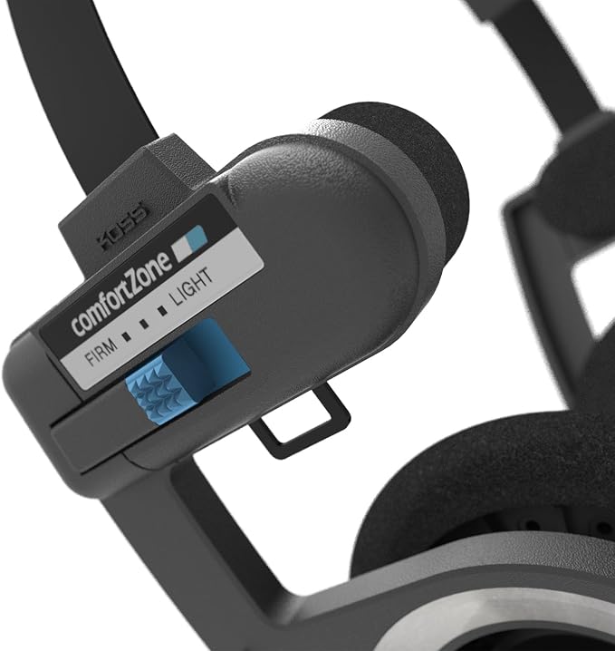 Koss Porta Pro with Microphone and Remote On-Ear Headphones, In-Line Microphone and Touch Remote Control, Wired with 3.5mm Plug | Inline microphone, 1-touch remote, rugged cable system, on-ear headphones