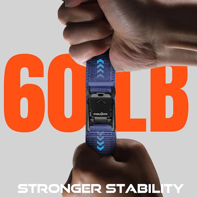 Bandletic Compatible with Garmin Fenix 5 6 7 Watch Band - 22mm Easy-Fit Rugged Nylon Strap with Magnetic Fidlock V-Buckle for Fenix 8 47mm/7 6 Pro/5 Plus/Forerunner 965/945/Approach S62/Instinct 3 2