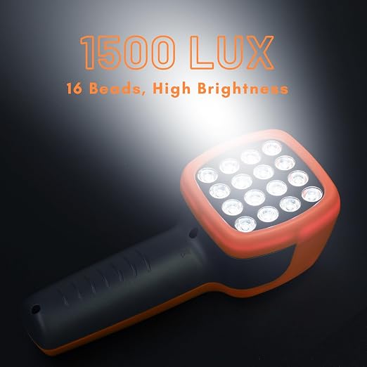 Strobe Light Tachometer, 60-99999 RPM Tachometer, Digital Non Contact Handheld LED Stroboscope for Motor Engine, Hz Velocity with High Accuracy 0.001% (DT10S)