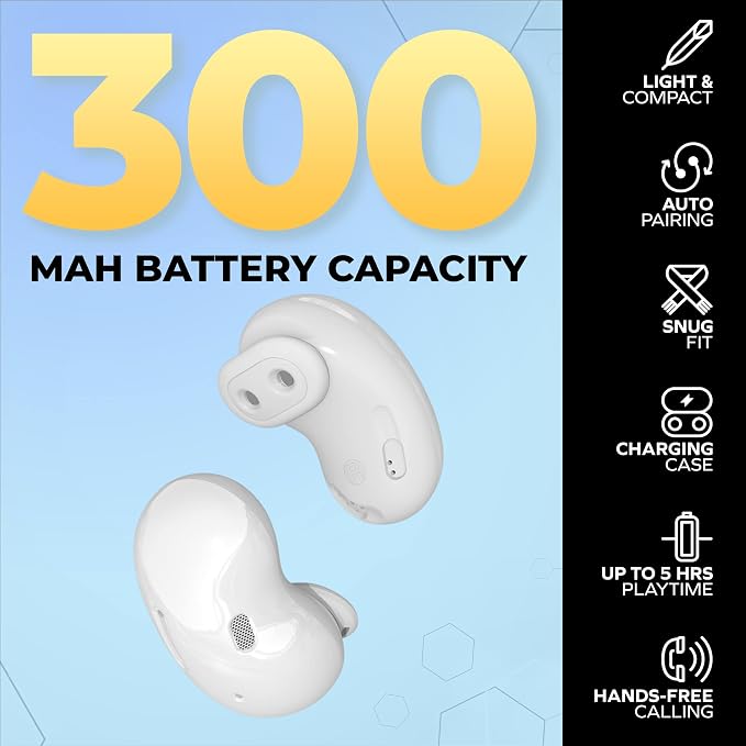 Coby Wireless Bluetooth Earbuds with Charging Case, in-Ear Headphones with Built-in Microphone, Touch Controls, Stereo Sound, USB-C Charging, Compatible with iPhone & Android