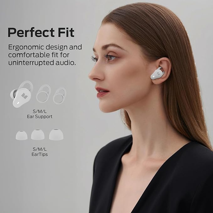 Monster N-Lite 210 Wireless Earbuds, Bluetooth 5.4 in-Ear Stereo Headphones, Built-in Mic for Crystal Clear Call, 32H Playtime, Type-C Charging, Waterproof in-Ear Ear Buds Earphones for Sports, White