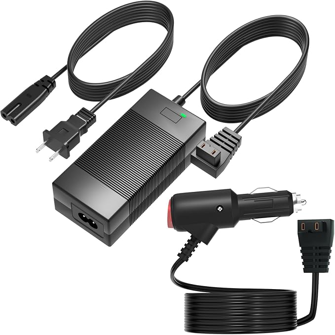Power Cord Kit for Car Refrigerator Compatible with Alpicool, Bodega, Euhomy, BougeRV, ARB, ICECO, Setpower, JoyTutus Car Refrigerator Power Adapter