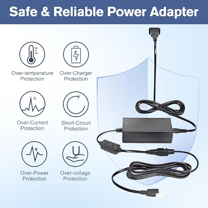 29V Adapter Charger for Claiks P1.01.001 P101001 | 40" 48" 55" 63"40x24 48X24 55X24 63X24 Electric Standing Desk Adjustable Height Stand up Desk YH-K290018-C motor Power Cord