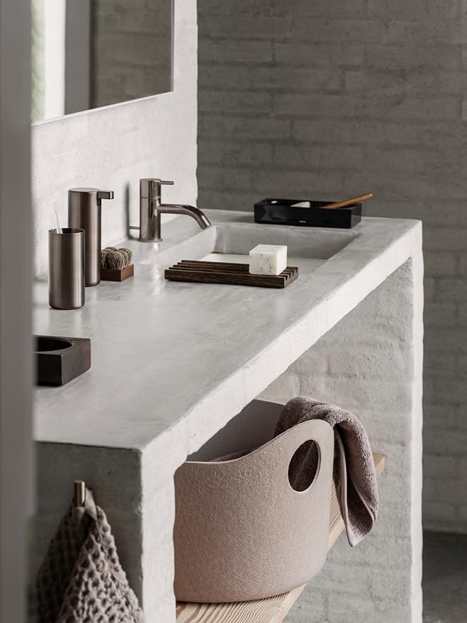 blomus MODO Soap Dispenser - Burnt Metal Metallic Finish Titanium Coated