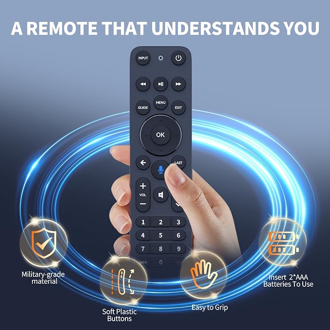 Replacement for Verizon FiOS TV One Remote Control, Voice Remote Compatible with 2019 MG3-R32140B VRC4100 BLE - Easy to Pair