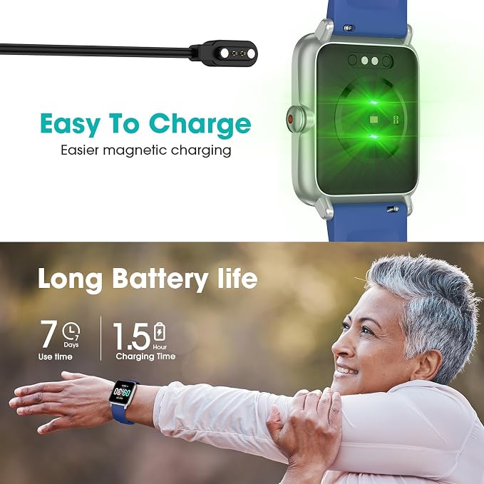 Pedometer Watch Senior Friendly No App/Phone Required, Waterproof Fitness Tracker Watch with Step Counter Calories/Sleep Tracker for Walking Running for Men Women