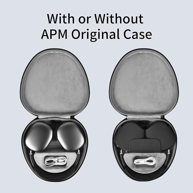 for Apple AirPods Max Case Accessory: WIWU AirPod Max Case with Sleep Mode | Airpod Max Accessories for Apple Headphones | Ultra-Slim Travel Carrying Case | Portable Storage Bag | Fits 1st & 2nd Gen