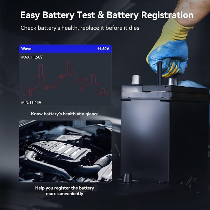 iCarsoft OBD2 Scanner for Landrover/Jaguar 9 Reset Functions Oil Reset BMS TPMS etc, Full System Diagnostic Tool with Airbag Transmission Scan, Battery Test/Live Data, LR V2.0 Car Code Reader