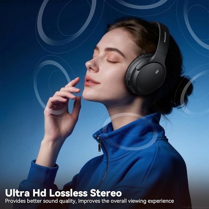 Wireless Headphones for TV Watching, 65H TV Headphones Wireless for Seniors with Charging Base, No Delay Bluetooth Headphones for TV for listening seniors, HiFi Stereo Sound, Gifts for Parents/Elderly