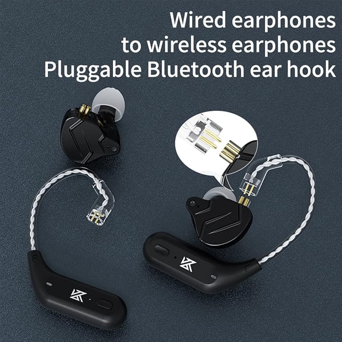 KZ AZ09 Bluetooth 5.4 Module Wireless Waterproof Ear Hook Extra Long Battery Life Bluetooth Cable for KZ ZST/ZSTX/ZS10/AS06/AS10/BA10/ZSR/ES4 (B pin)