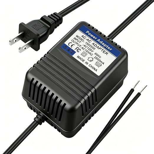 15V AC Adapter for Acorn 120, 130 Stair Lift | Compatible with Acorn B4 2014, PN: OWL1557, Lemac 2739-208 BattAngel BA57, SF57T-1502500AU, Charger Transformer Power Supply