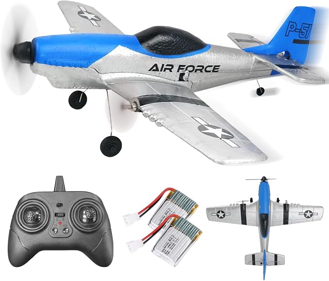 BEZGAR RC Plane, Drones for Kids, 6-axis Gyro Remote Control Airplane, RC Helicopter, Easy Control for Beginners Toys