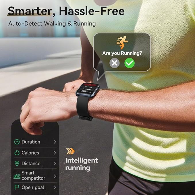 Smart Watches for Men (Android/iPhones), 120+ Sport Modes Fitness Tracker Watch with SpO2/Heart Rate Monitor, Steps/Sleep Tracker, 1.85" HD Smart Watch with Bluetooth Calls/Messages, 3ATM waterproof