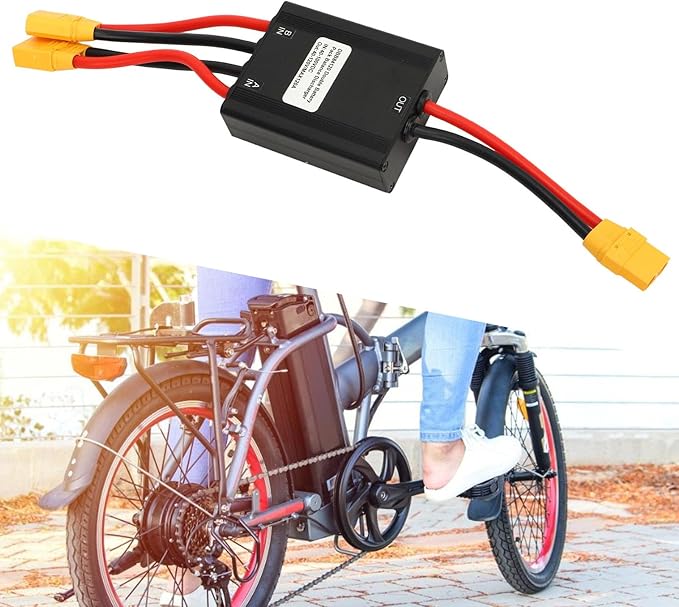Double Battery Discharge Converter, 40-100V E Dual Battery Parallel Module Adapter, Electric Dual Battery Connector Adapter for Increase Battery Capacity, Interface, 120A