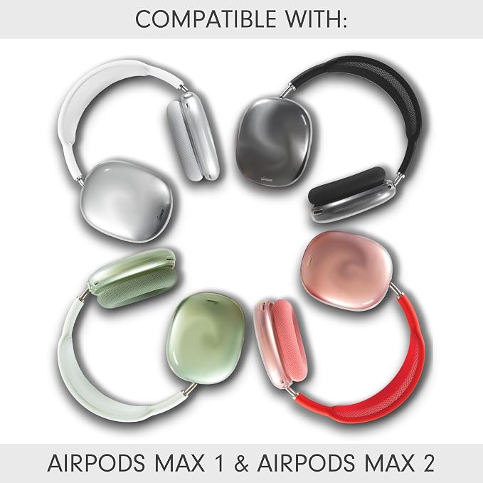 Sonix Protective Case for AirPods Max 2 & 1 | Headphones Cover | Clear