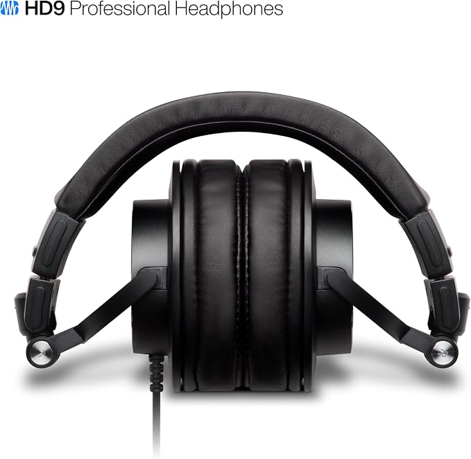 PreSonus HD9 Professional Monitoring Headphones — High-Power Handling, Closed-Back, Circumaural Acoustic Design Studio Recording Headphones for Professional Mixing and Monitoring