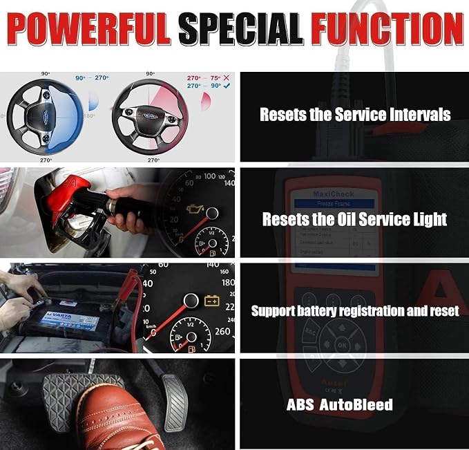 Autel MaxiCheck PRO AutoBleed Scan Tool, ABS Brake Bleed with with ABS SRS Diagnostics, Full OBDII, BMS EPB SRS SAS Oil Reset Services for Specific Vehicles, Free Update, Functions Not for All Cars