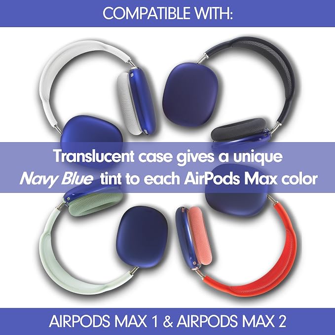 Sonix Protective Case for AirPods Max 2 & 1 | Headphones Cover | Frosted Matte Series | Frosted Matte Navy