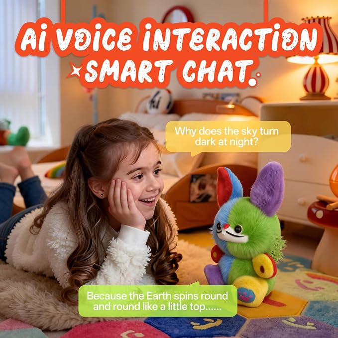 AI Learning Toys for Toddlers with Smart Interactive, Educational Toys for Preschool Learning Activities, Emotional AI Companion, Phonics Practice, Knowledge Q&A, Storyteller ect, Multiple Languages