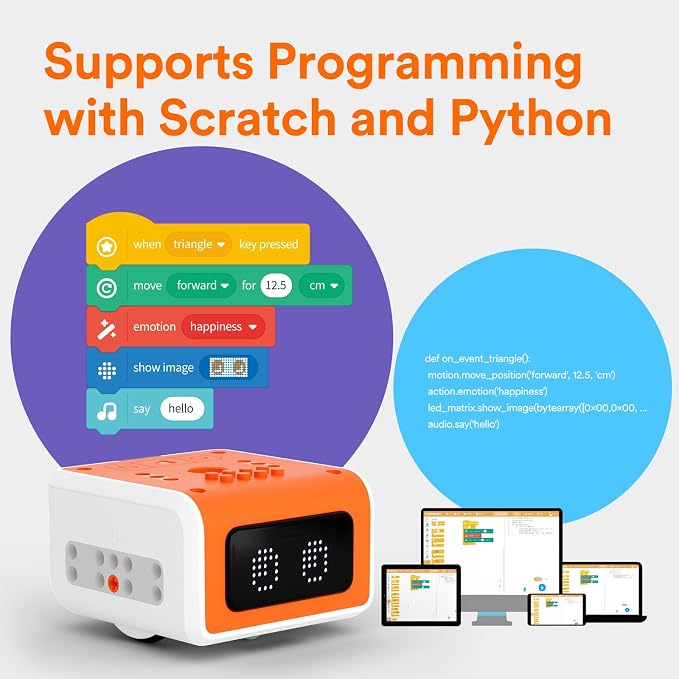 Vincibot Coding Robot with AI Vision Kit for Kids 8-12