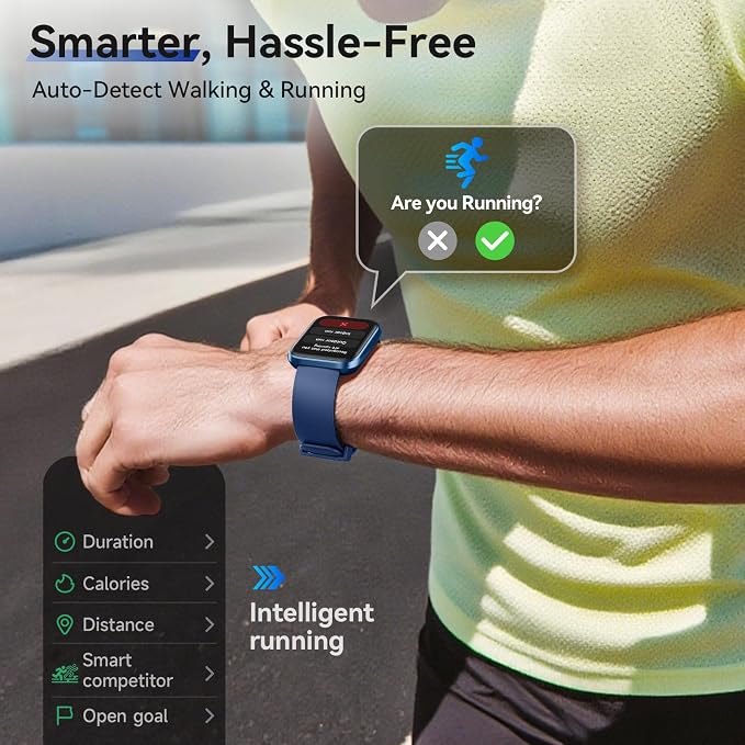 Smart Watches for Men (Android & iPhones), 1.85" HD Alexa Built-in Smart Wacth With Heart Rate Monitor, Sleep/Step Tracker, 120+ Sport Modes Fitness Tracker Watch for Women, IP68 Waterproof Watch