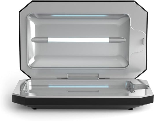 PhoneSoap Basic Cell Phone UV Light Sanitizer Box | Patented and Clinically Proven 360 Degree UV Light Sanitizer | (Black)