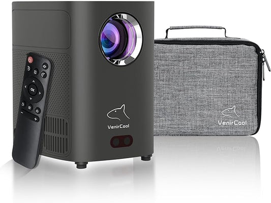 2026 upgraded Smart Android mini projector with wifi and bluetooth,Auto Focus & Keystone smart projector with apps,Portable Projector for bedroom home cinima proyector, Compatible with Smartphone
