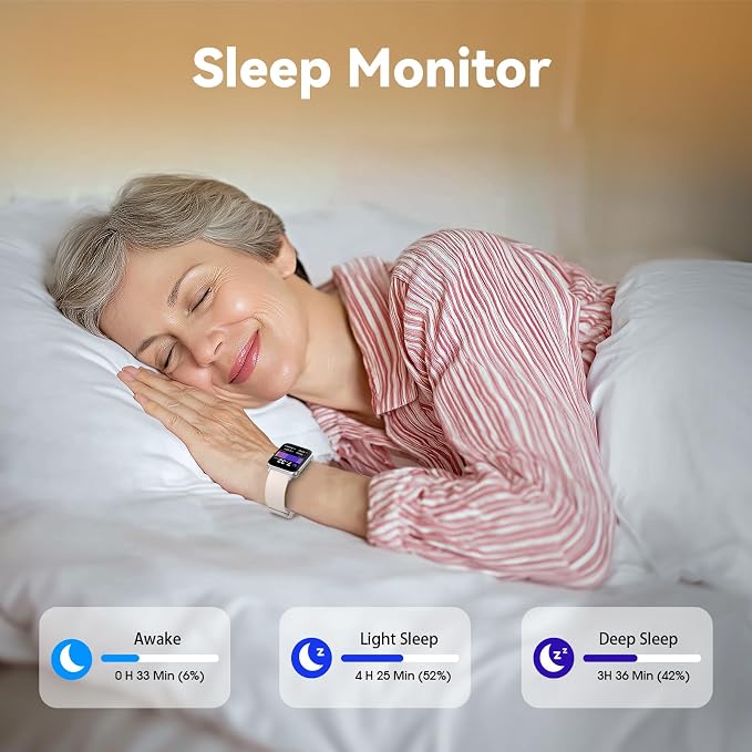 Pedometer Watch Senior Friendly No App/Phone Required,Waterproof Fitness Tracker Watch with Heart Rate Sleep Monitor Activity Tracker, Step Counter for Walking, Smart Watches for Women Men