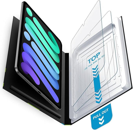 Mothca 2 Pack Matte Glass Screen Protector for iPad Mini 7 (A17 Pro) 2024 & Mini 6 2021 8.3 Inch with Quick Installation Tray, Anti-Glare & Anti-Fingerprint Tempered Glass for iPad Mini 7th & 6th Gen
