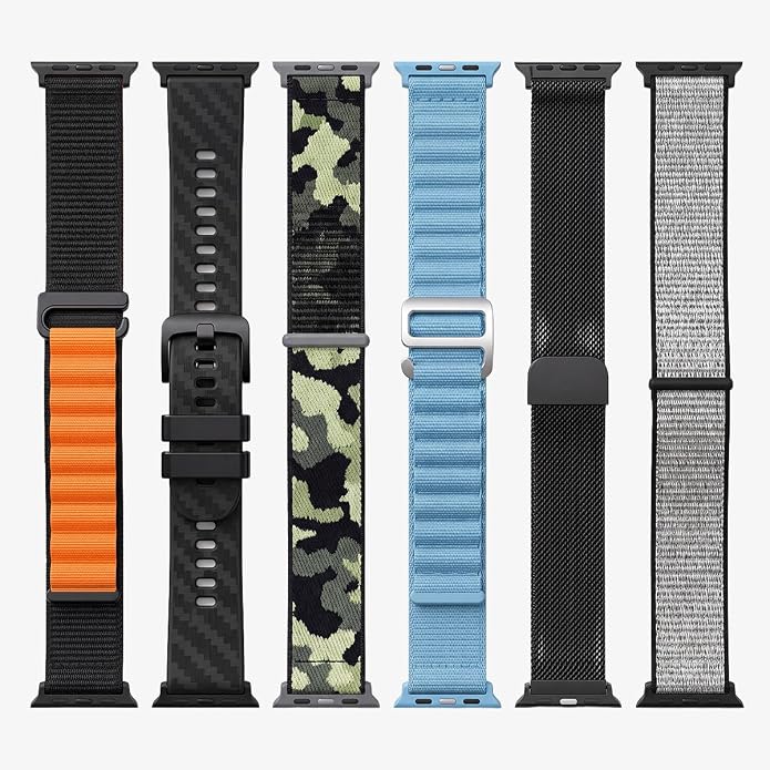 CARBINOX Band Durable 22mm Compatible Smartwatches Adjustable, Secure Fit