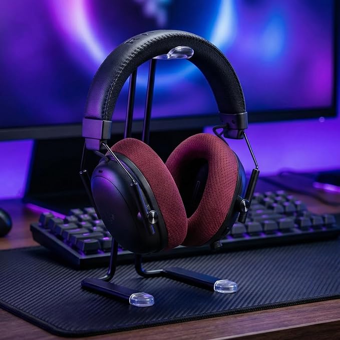 WC Freeze Blackshark V3 Pro – Cooling Gel Earpads Compatible with Razer BlackShark V3 Pro by Wicked Cushions | Enhanced Comfort, Cooling Gel Technology, Extra Thick | Red