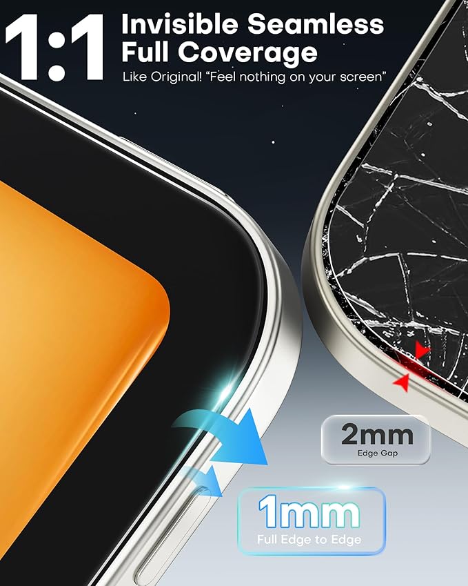 OMOTON Screen Protector for iPad Air 13 Inch M4/M3/M2 (2026/2025/2024, 8/7/6th Gen), Tempered Glass with Easy Installation Tray, Case & Apple Pencil Compatible, Bubble-Free, HD Clear
