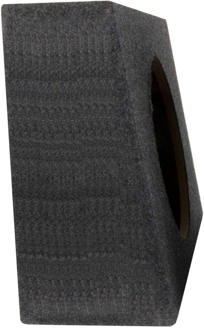 QPower Pack of 2 Single 10-Inch Sealed Subwoofer Boxes, 0.9 Cubic Feet of Airspace Per Box, Solid 5/8-Inch MDF Construction