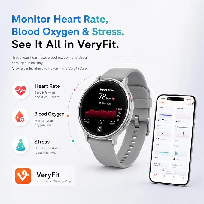 Smart Watch for Men Women (Answer/Make Call), 1.65" HD Fitness Tracker with Heart Rate/SpO2/Sleep Monitor, Pedometer, 110+ Sports Modes, 3ATM Waterproof, 7-Day Battery, for iOS Android
