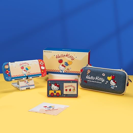 Kuitmor Switch Accessories Bundle for Switch OLED:Carrying Case,Protective Case,Game Card Case,Screen Protector,Playstand,Thumb Grip Caps and More(11 in 1)