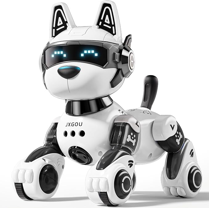 Smart Robot Dog, 2.4GHz Remote Control Robot Dog Toys for Kids 5-7 8-12, Voice & APP Control, Interactive Realistic Robot Puppy Toys for 5 6 7 8 9 10 11 12 Year Old Boys, Birthday Boy Girl Gift
