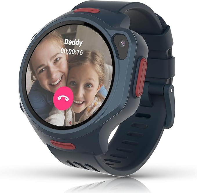 myFirst R2 Kids Smart Watch - 4G Video Calling & Real-Time GPS Tracker, 1.3” Fitness Watch with 5MP Camera & SOS, Ideal School & Safety Companion, Birthday Gifts for Boys Girls Ages 5-12