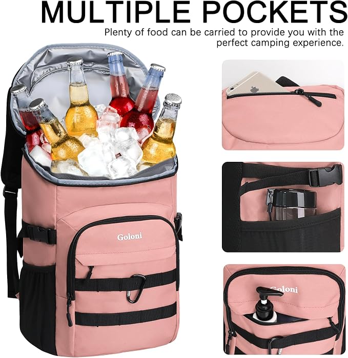 Cooler Backpack Insulated Leak Proof,Small Soft Coolers Bag for Men and Women Camping,Travel,Beach,Hiking,Picnic