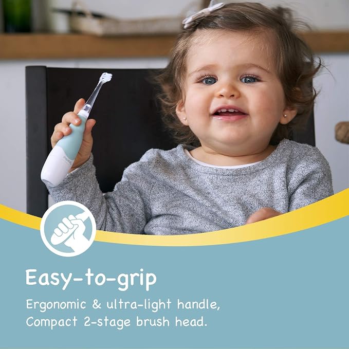Papablic BabyHandy 2-Stage Bundle with Debby Toddler Sonic Electric Toothbrush