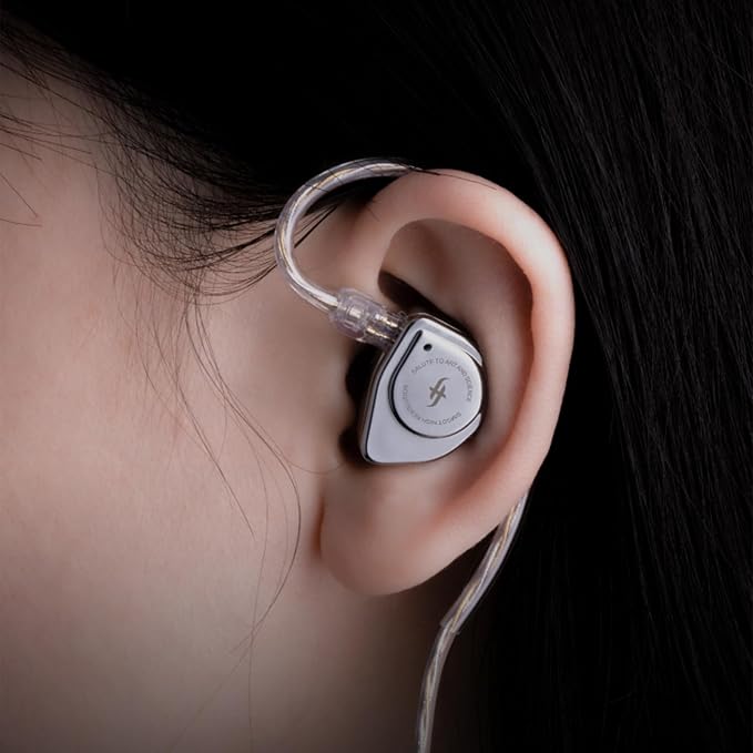 Linsoul SIMGOT EW200 10mm SCP Diaphragm Dynamic Driver in-Ear Earphones with All Metal Body, Detachable 0.78mm 2pin Silver-Plated OFC Cable for Audiophiles Musicians (EW200 with Mic)