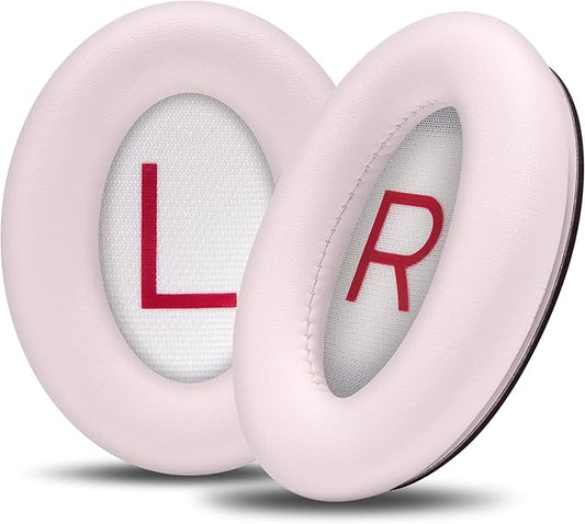 WC PadZ QC45 - Earpads for Bose QuietComfort 45 / QuietComfort Se/QuietComfort Wireless, Made by Wicked Cushions | Extra Thick Cushion | Premium Durable Stitching | Petal Pink