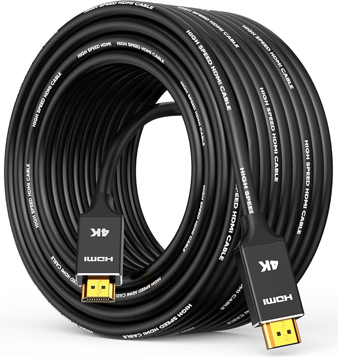 Capshi 4K Long HDMI Cable 35ft/10M, in-Wall CL3 Rated HDMI Cable 2.0 Support (HDR10 8/10bit 18Gbps HDCP2.2 ARC) High Speed HD Shielded Cord Compatible with TV, Laptop, PC, HDTV