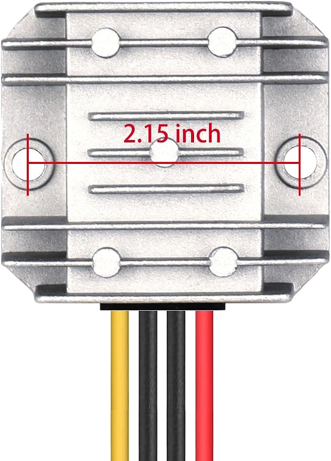 DC 8V-40V to 12V 3A Automatic Buck Boost Converter Step Down/Up Regulator Voltage Reducer Converter Waterproof Regulated DC Power Supply for Golf Cart Club Car LED Light