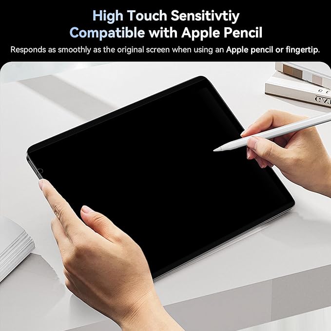 360° Magnetic Privacy Screen for iPad Air 5th 4th Generation 10.9 inch & iPad Pro 11"(2018-2022), 4 Way Privacy Removable Anti Glare Blue Light Filter Shield Film Anti Spy Protector