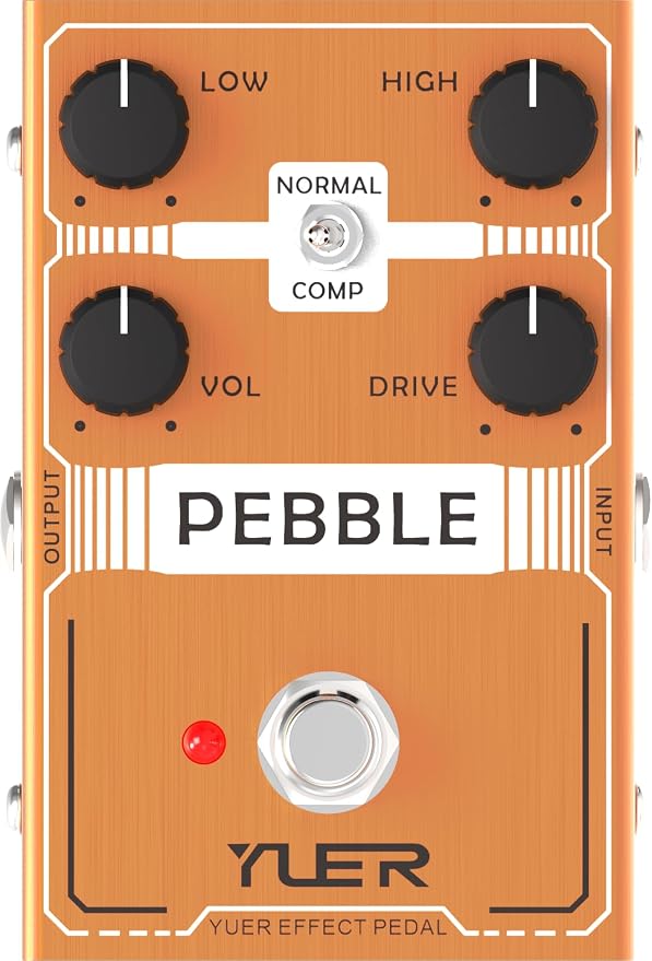 PEBBLE,Guitar Pedal,Electric Guitar Effects Pedal for Guitars and Bass Effect Pedals Mini Single Type DC 9V True Bypass