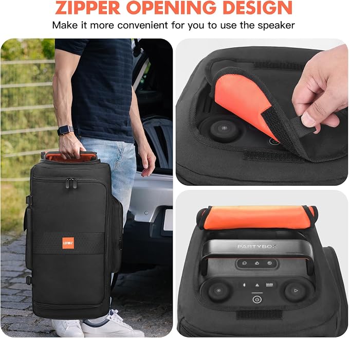 LEFOR·Z Speaker Case Compatible with JBL PartyBox 120,Bottomless Speaker Dust Cover Storage Bag Fits for JBL PartyBox 110 for Outdoor Travel,Cover Only,Without Pull Rod & Wheels
