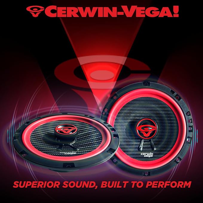 CERWIN-VEGA! V675 6.75" VEGA 2-Way 360 Watts 4 Ohm Coaxial Speakers(Pair)