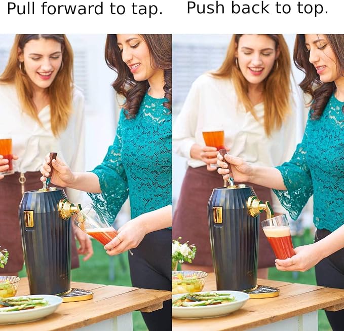GREEN HOUSE Portable Cocktail Beer Dispenser and ultra-fine foam maker | Bar-Quality Cocktails, Draft Form, Without CO2